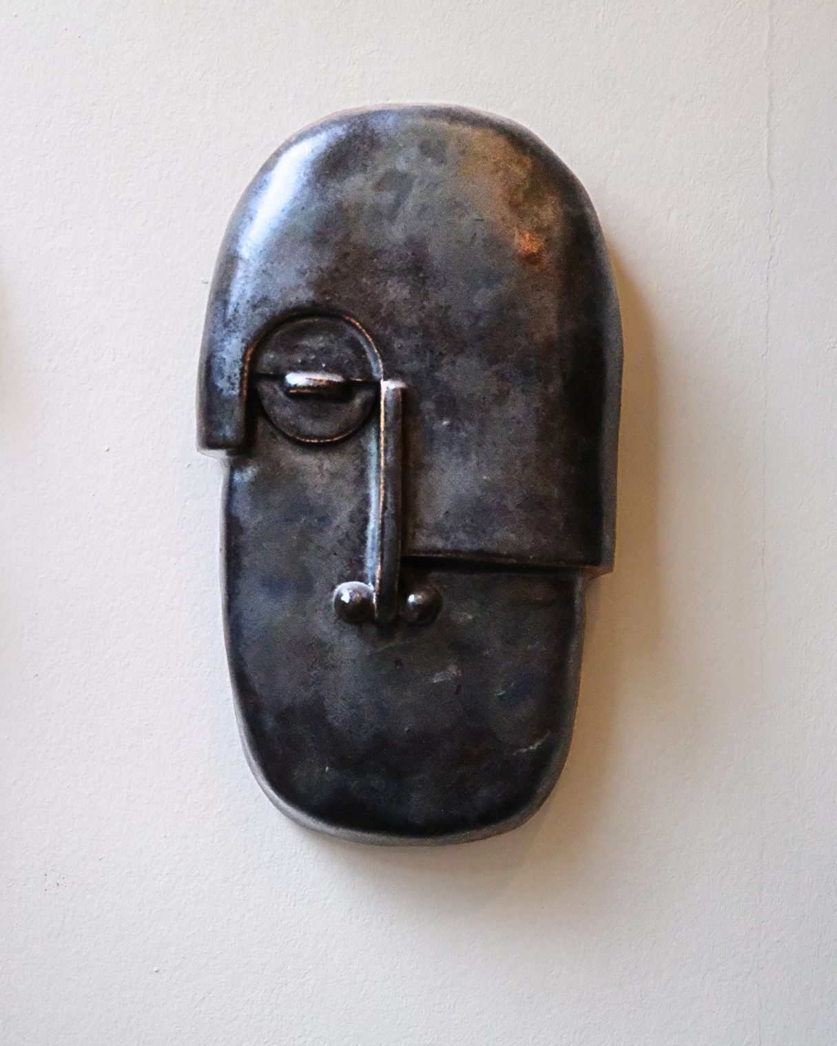 Obsidian Veil Handmade Black Wall Sculpture