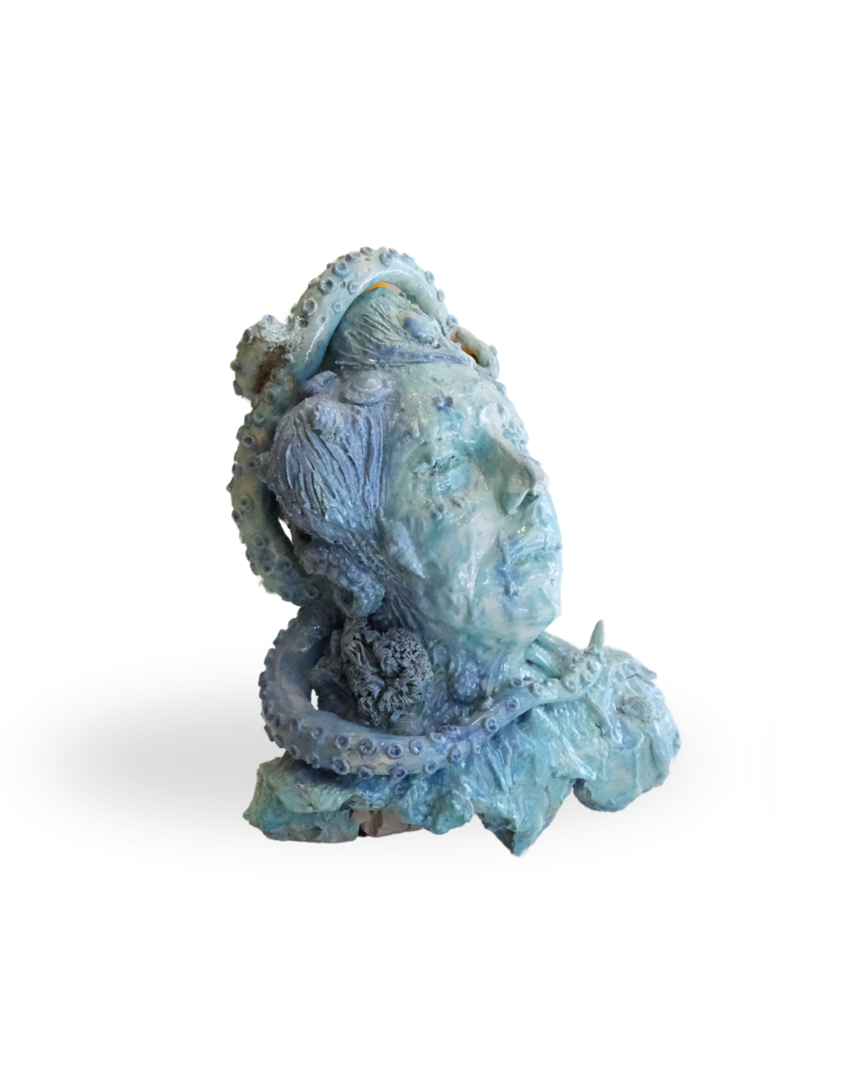 Oceanmind Handmade Turquoise Bust Sculpture