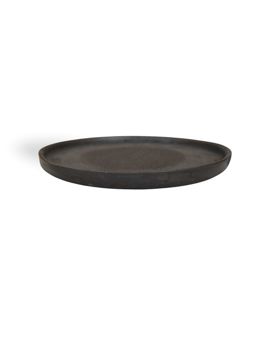 Onyx Tone Handmade Black Ceramic Plate