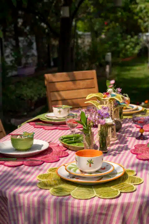 Palm Beach Colllection 2’li Pembe Çiçek Amerikan Servis