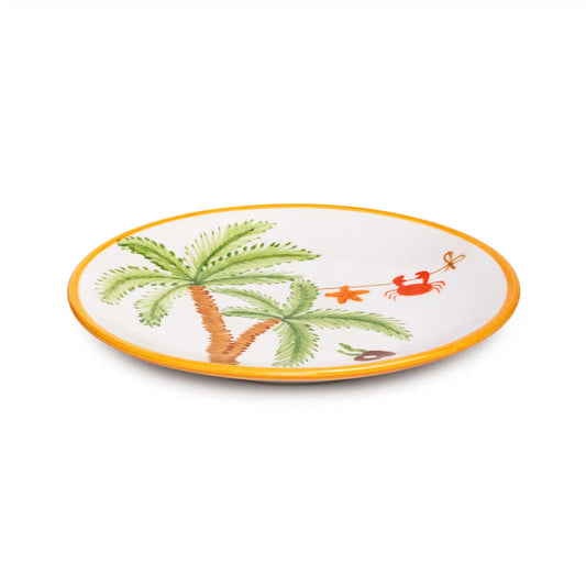 Palm Beach Seramik Turuncu Tatlı Tabağı