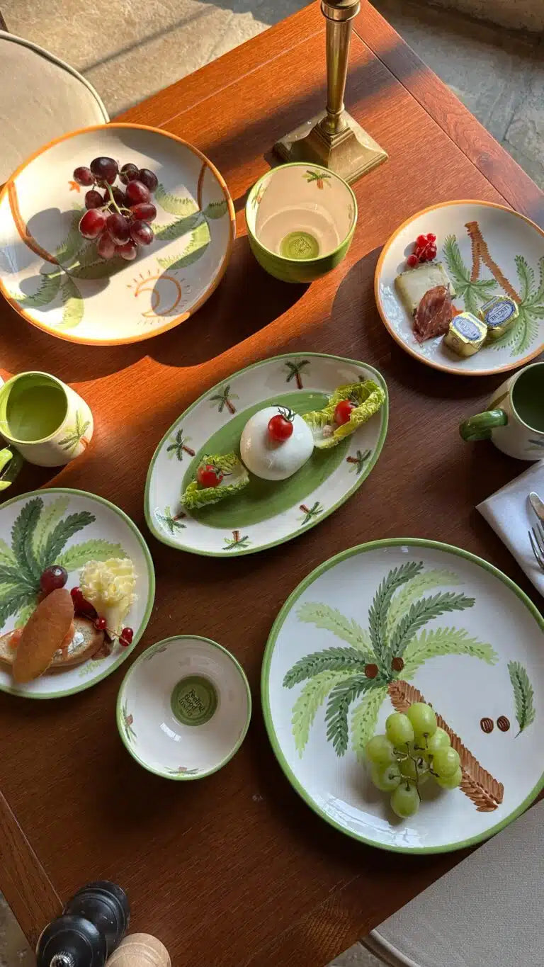 Palm Beach Seramik Yeşil Tatlı Tabağı