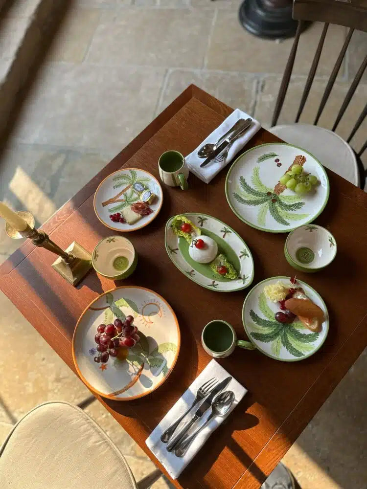 Palm Beach Seramik Yeşil Tatlı Tabağı