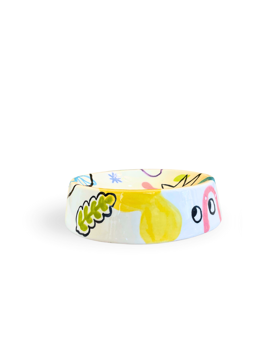 Pawfect Mood Multicolor Ceramic Dog Bowl
