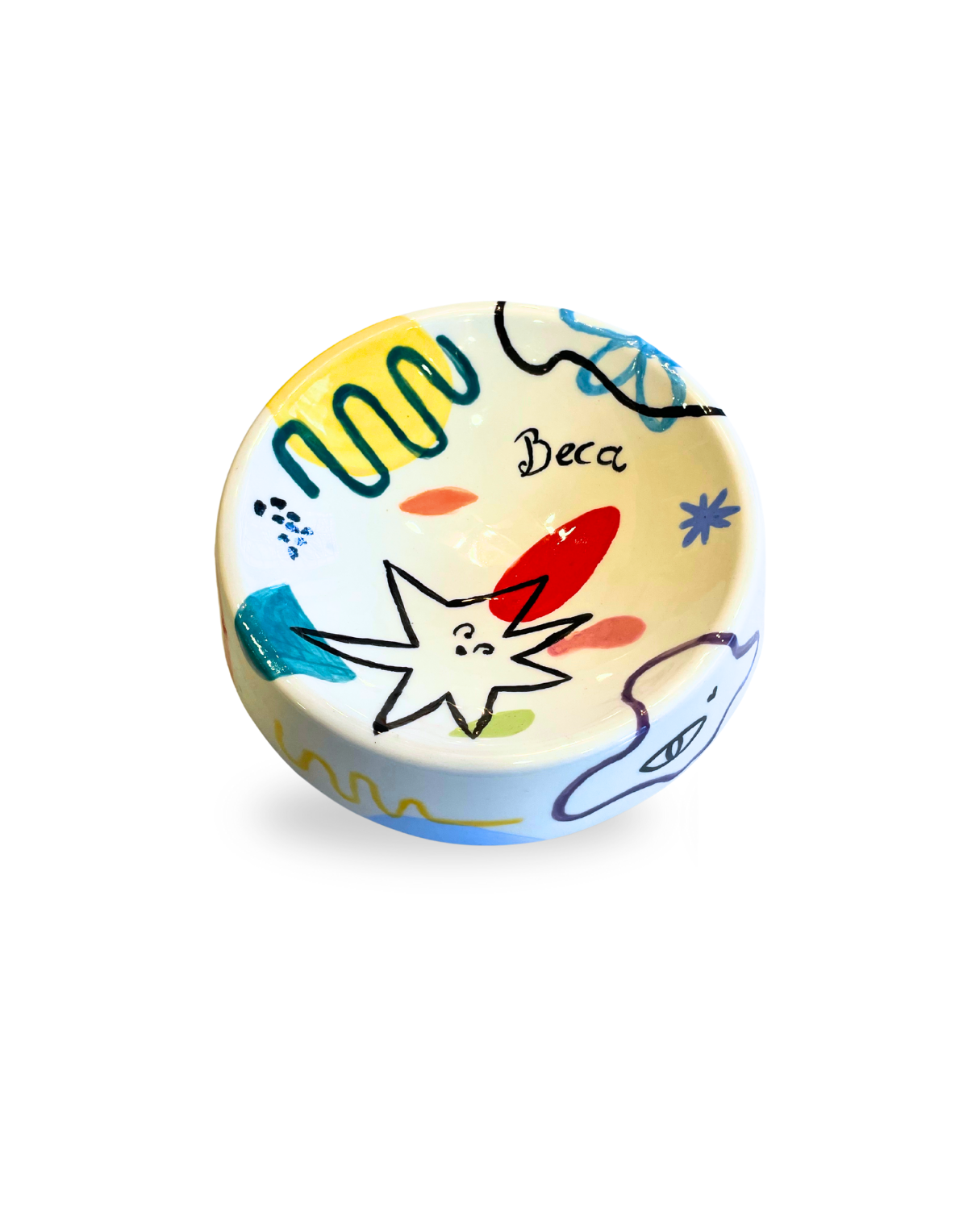 Pawfect Mood Multicolor Ceramic Dog Bowl
