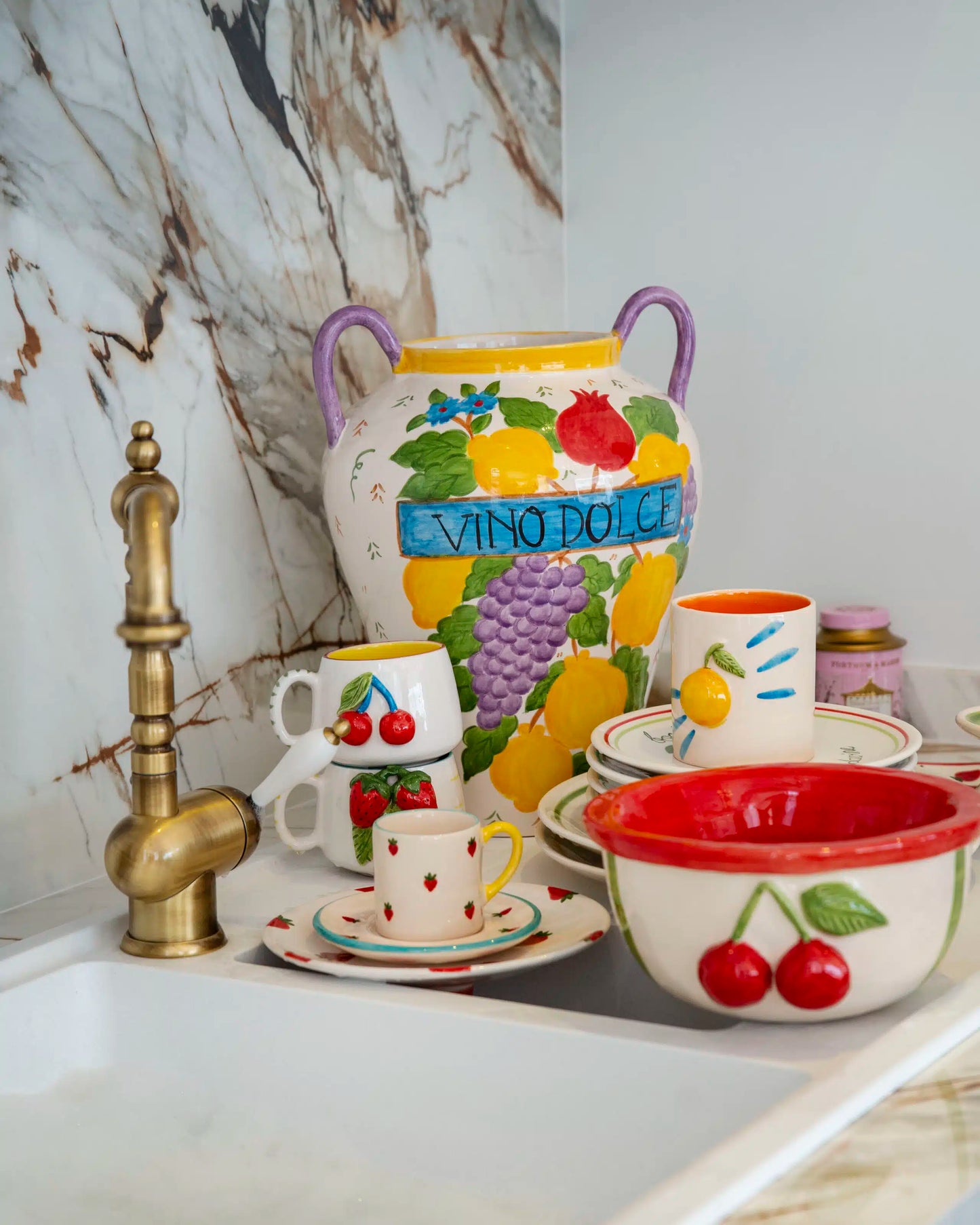 Petite Cherry – Kırmızı Kirazlı Limited Edition Dekoratif Kase