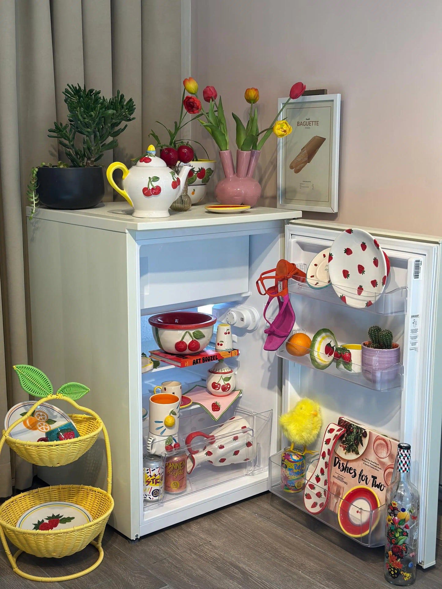 Petite Cherry – Kırmızı Kirazlı Limited Edition Dekoratif Kase