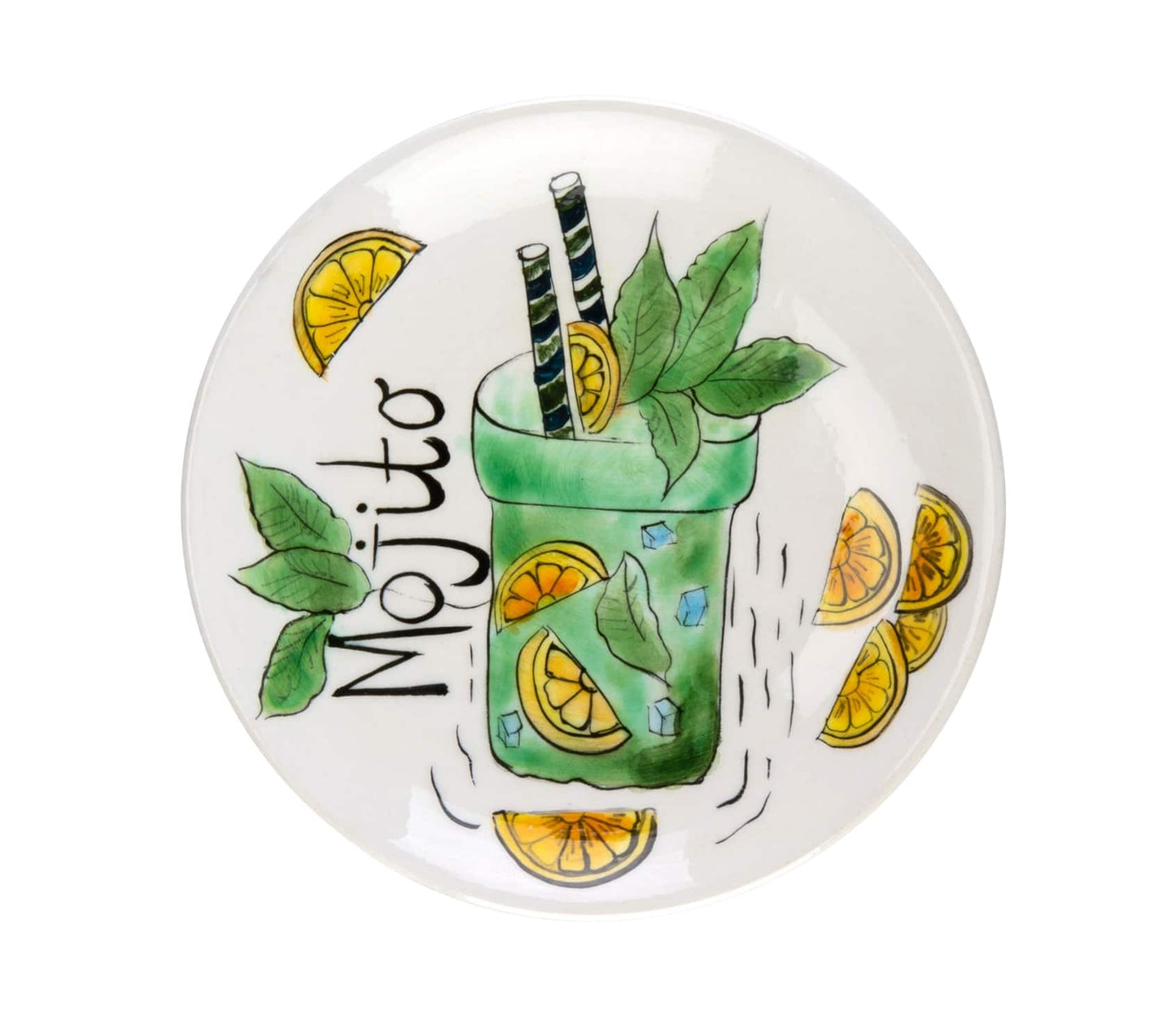Pop-up Cocktail Seramik Klasik Mojito Tabağı 15 cm