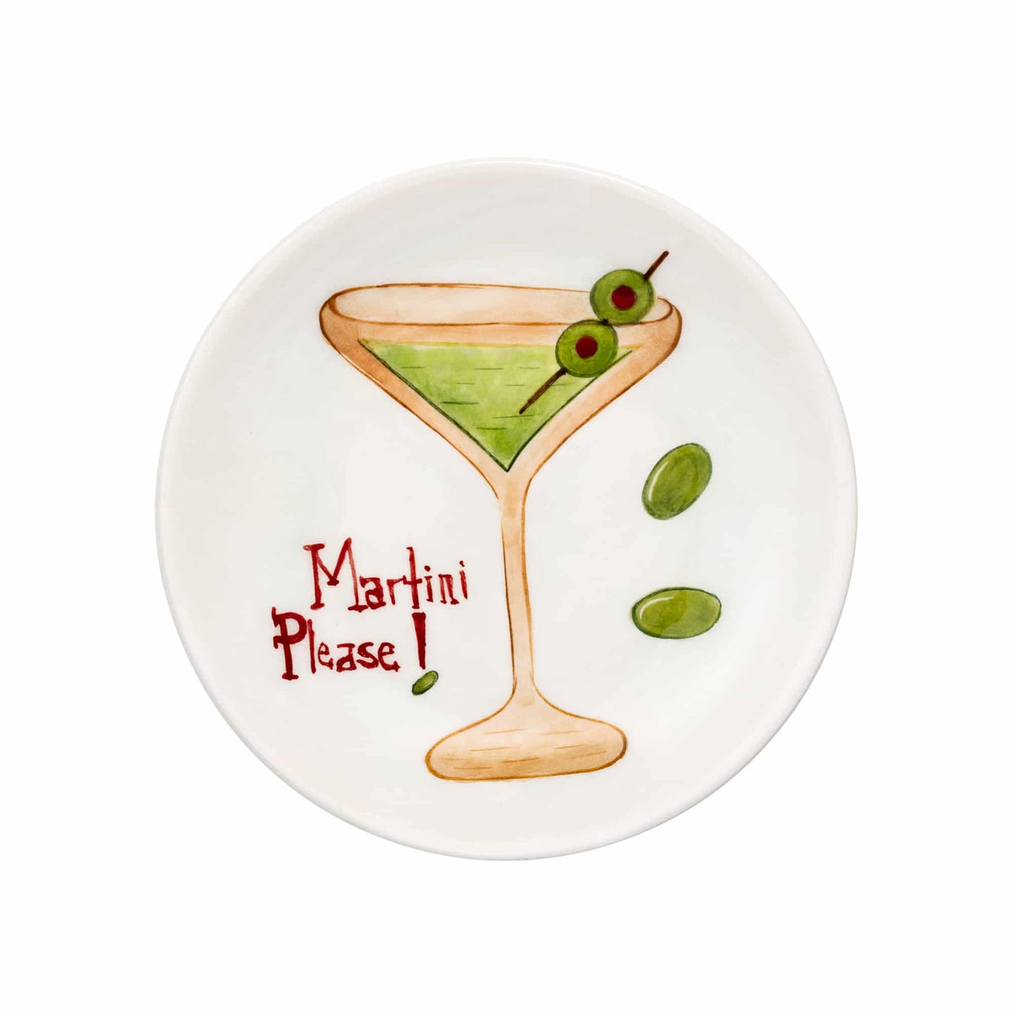 Pop-up Cocktail Seramik Martini Please Tabağı 15 cm