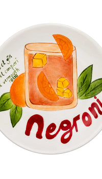 Pop-up Cocktail Seramik Negroni Tabağı 15 cm