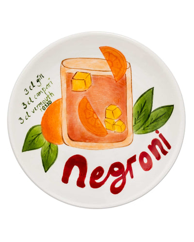 Pop-up Cocktail Seramik Negroni Tabağı 15 cm
