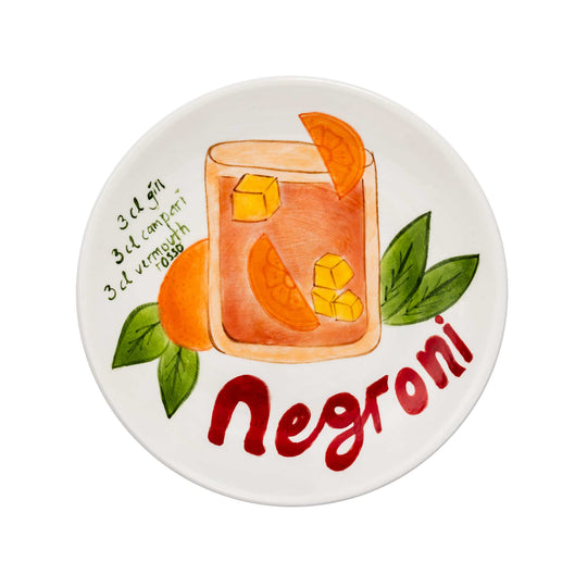 Pop-up Cocktail Seramik Negroni Tabağı 15 cm