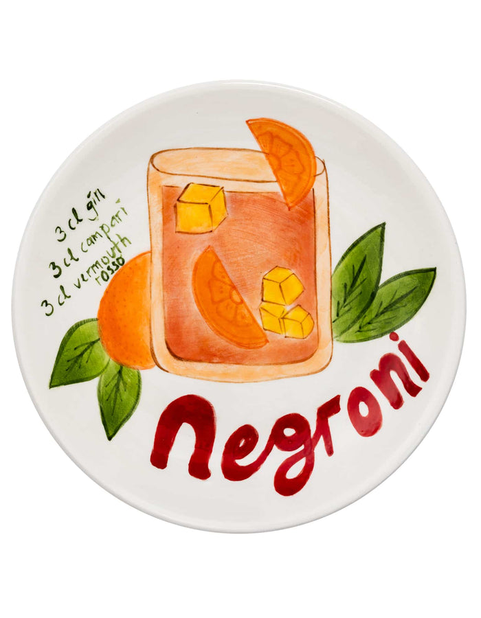 Pop-up Cocktail Seramik Negroni Tabağı 15 cm