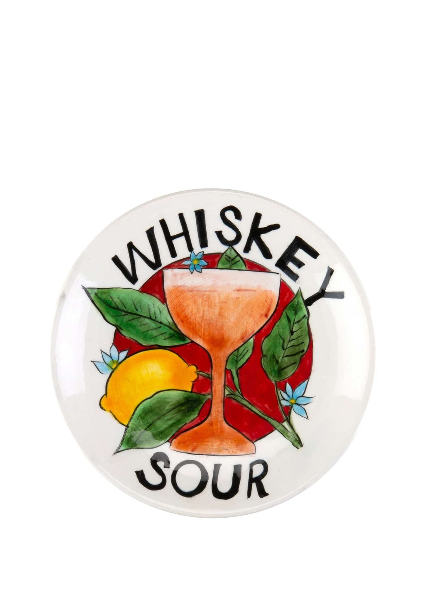 Pop-up Cocktail Seramik Whiskey Sour Tabağı 15 cm