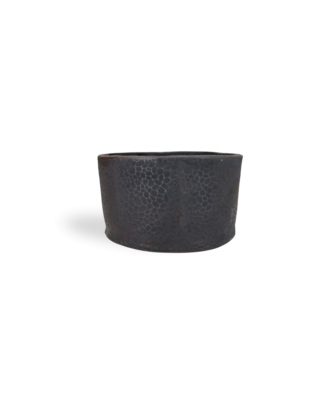 Raven Handmade Black Ceramic Bowl with pattern engraved