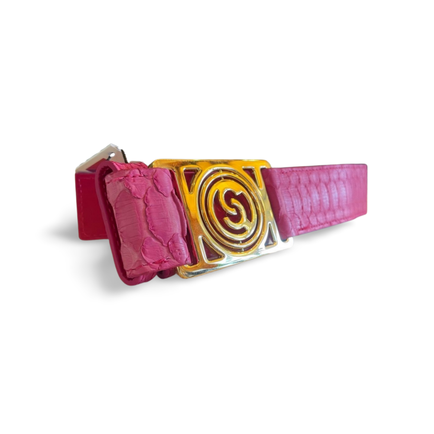 Roxan. Belt with Italian Python Leather