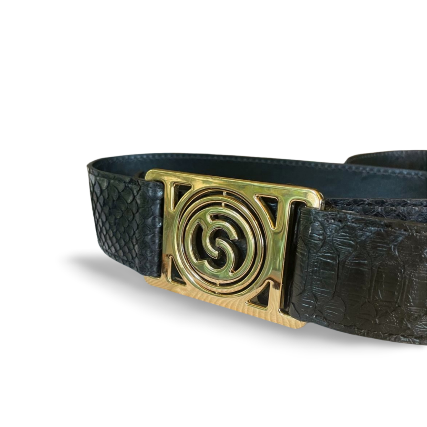 Roxan. Belt with Italian Python Leather