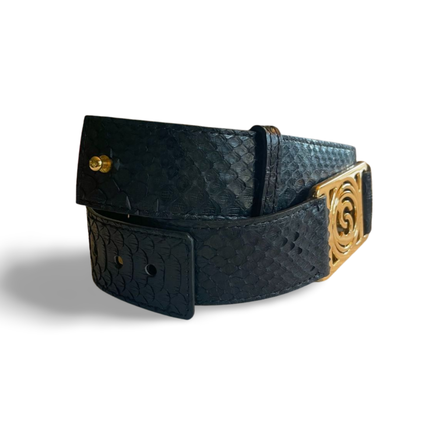 Roxan. Belt with Italian Python Leather
