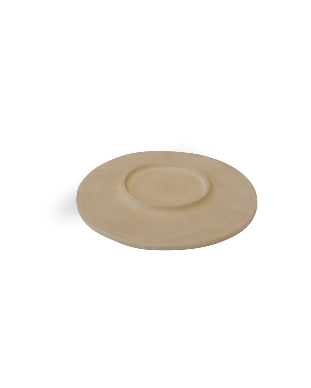 Sandsheen Handmade Beige Ceramic Plate