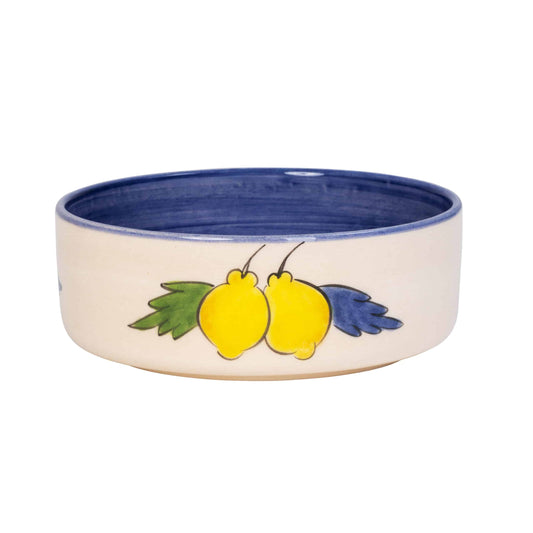 Sorrento Lemon Seramik Mavi Midi Kase