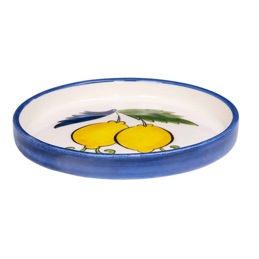 Sorrento Lemon Seramik Mavi Mini Tabak 14 cm