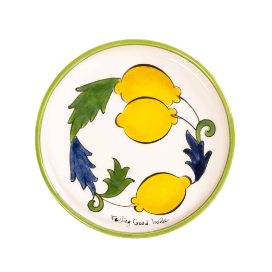 Sorrento Lemon Seramik Yeşil Mini Tabak 14 cm