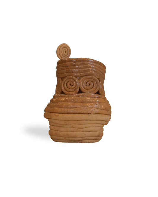 Terran Root Handmade Rustic Brown Vase