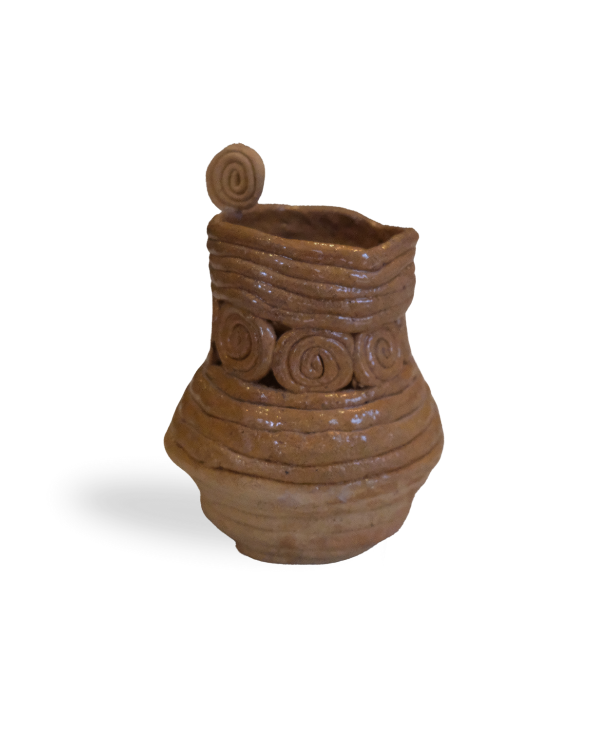 Terran Root Handmade Rustic Brown Vase