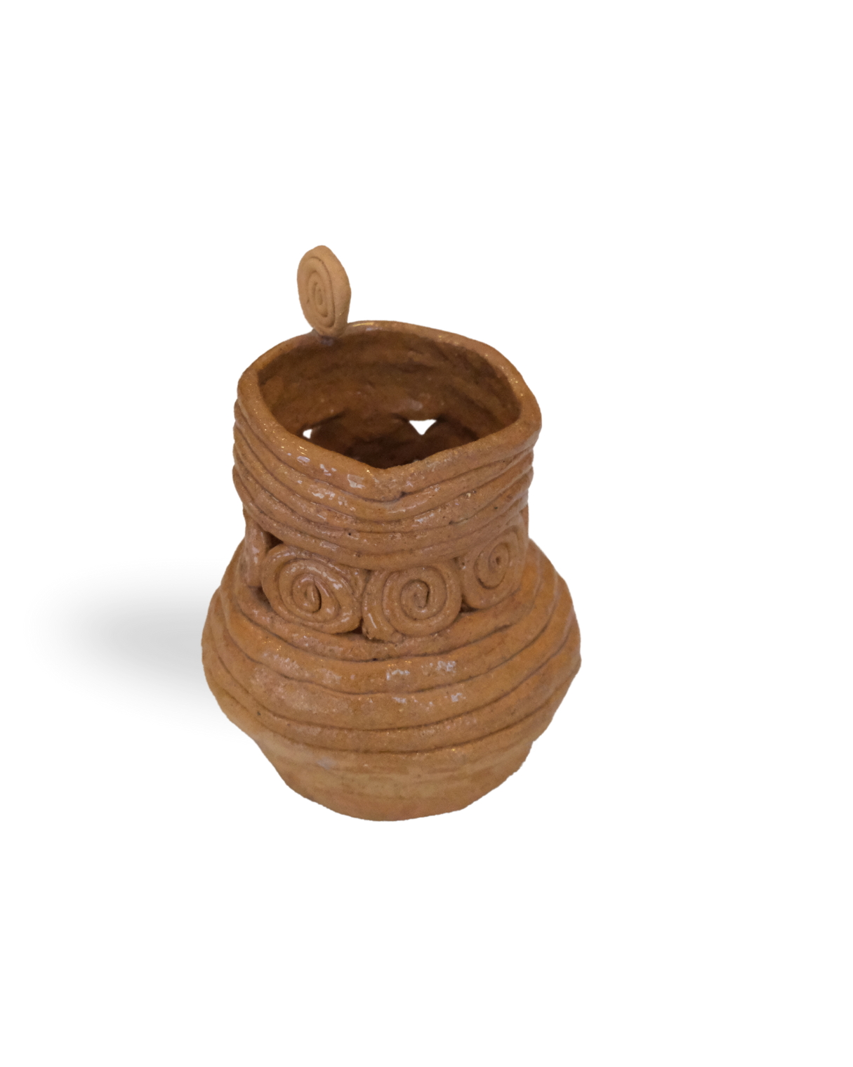 Terran Root Handmade Rustic Brown Vase