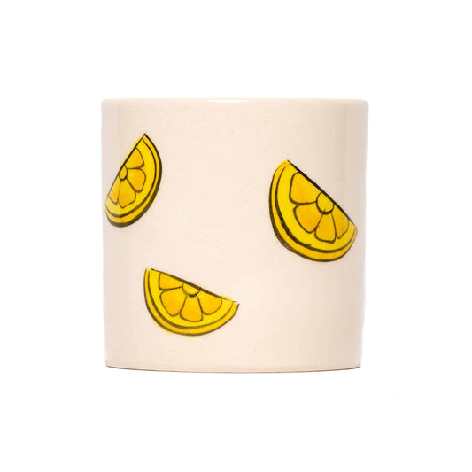 Three- Slice Lemons Handmade Seramik Mug