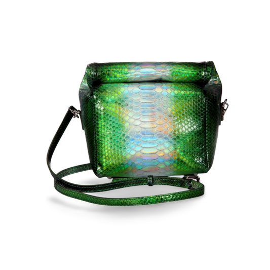 Utah Italian Python Leather Handbag