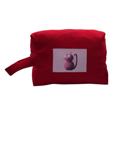 Bordo Makyaj Çantası
