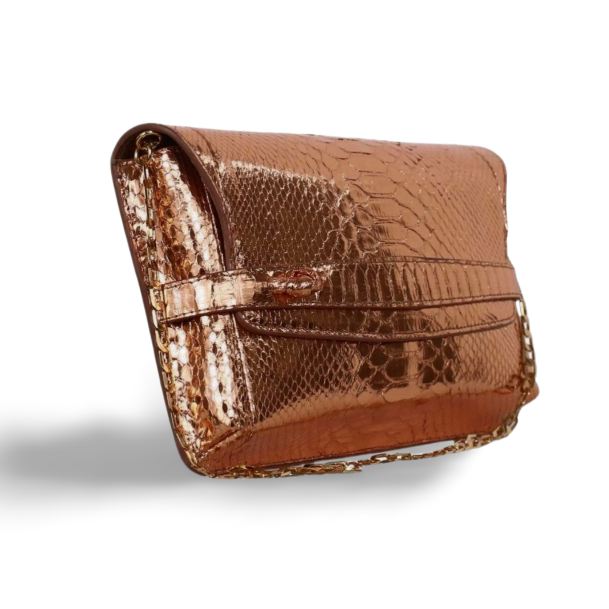 Metropolis Italian Python Leather Handbag