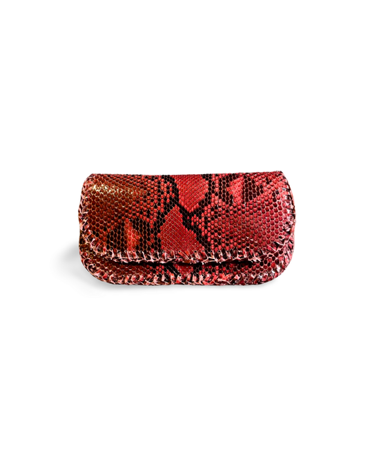 Milano Italian Python Clutch