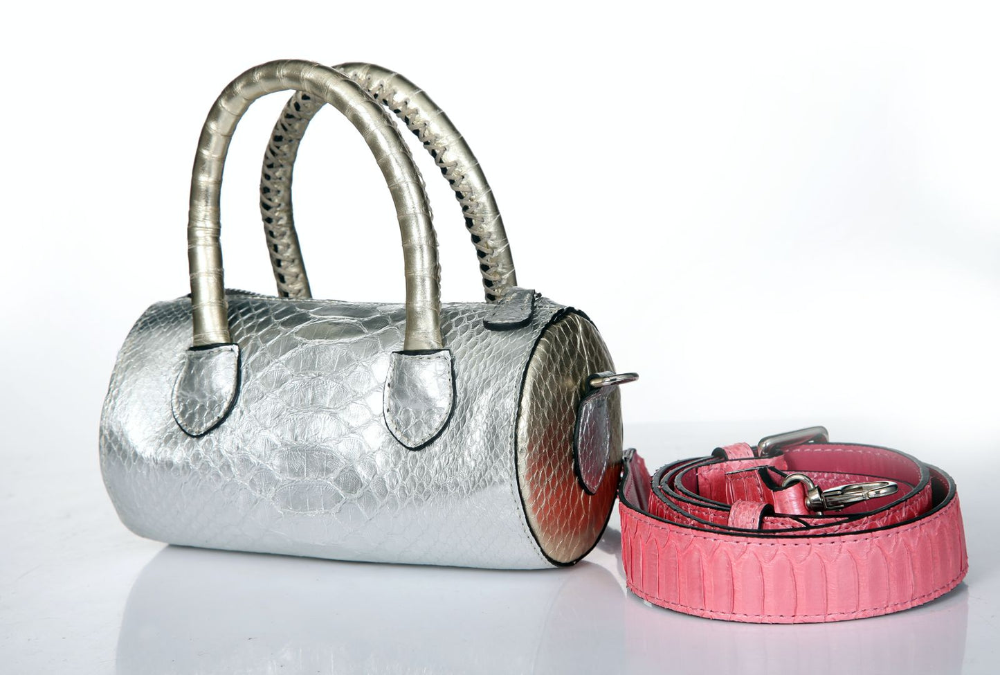 Mykonos Croco Leather Handbag