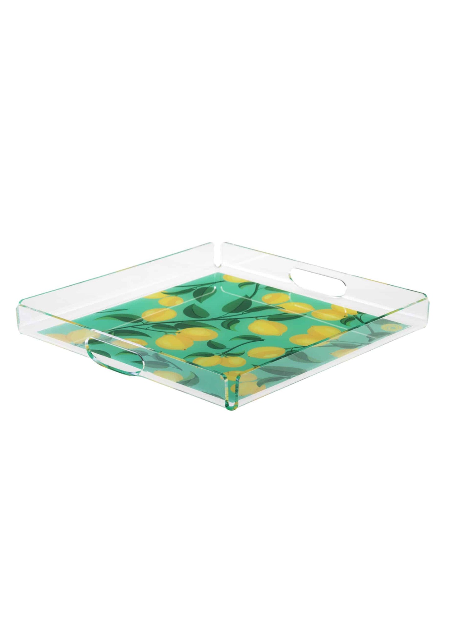 Green Lemon Plexi Tray 33 x 33 cm